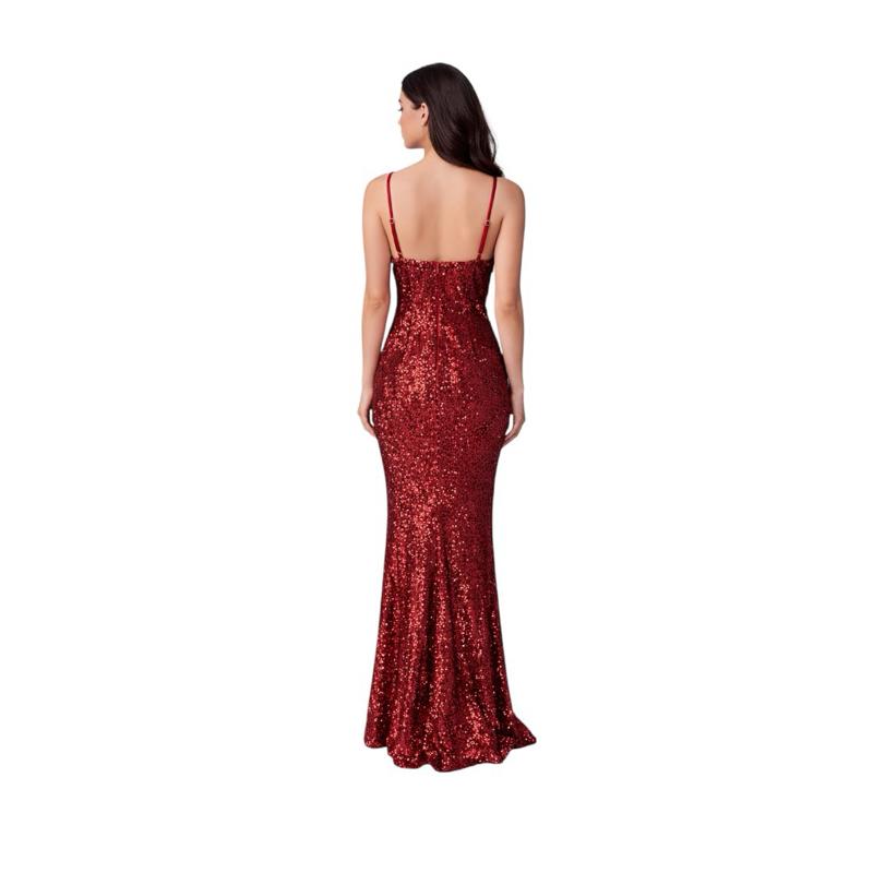 Evening Gown Dress with Matching Jewelry Set