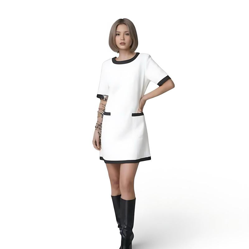 The rewear station Contrast Pocket Mini Dress ready
