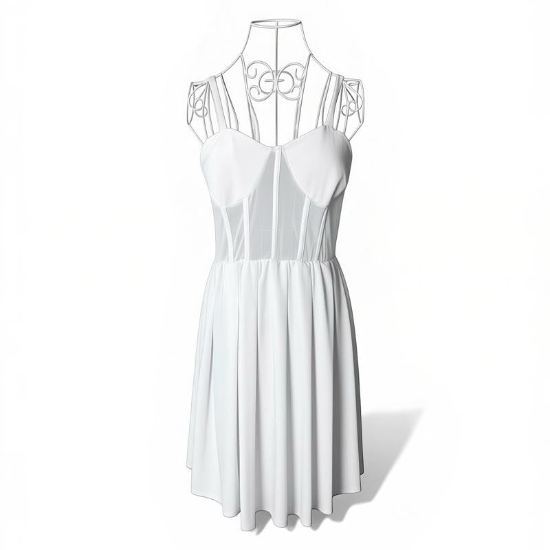 Women’s stylish short sleeved elegoant modern dress