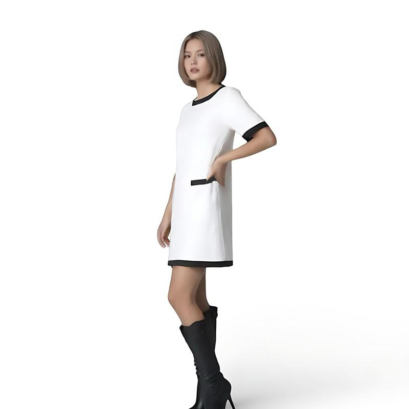 The rewear station Contrast Pocket Mini Dress ready