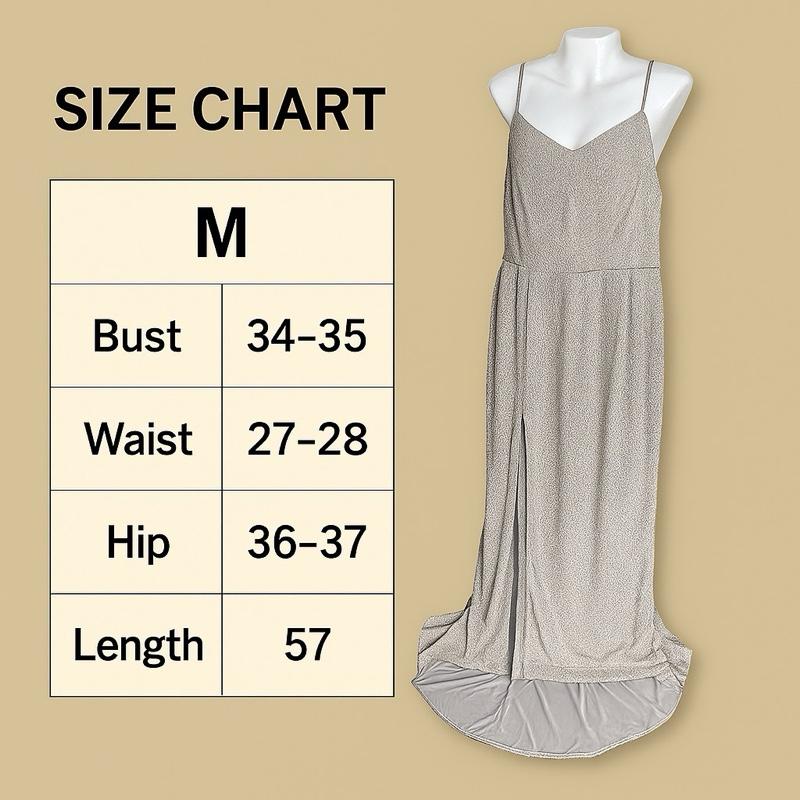 Silver Evening Gown with Set Necklace Earrings