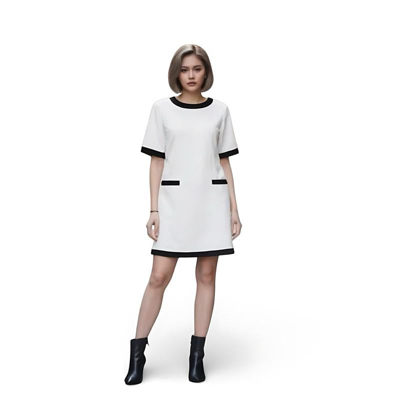 The rewear station Contrast Pocket Mini Dress ready