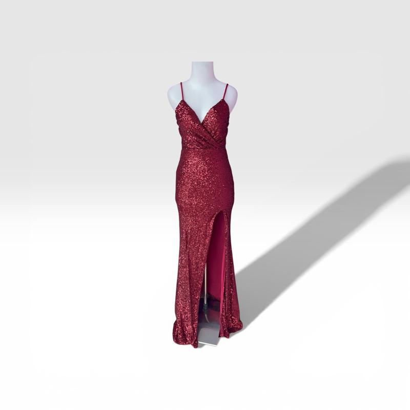 Evening Gown Dress with Matching Jewelry Set