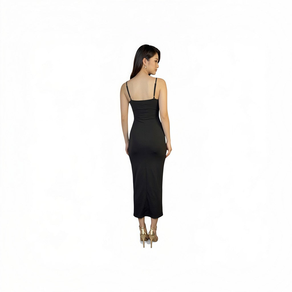 The rewear station Curvy bodycon sleeveless maxi dress