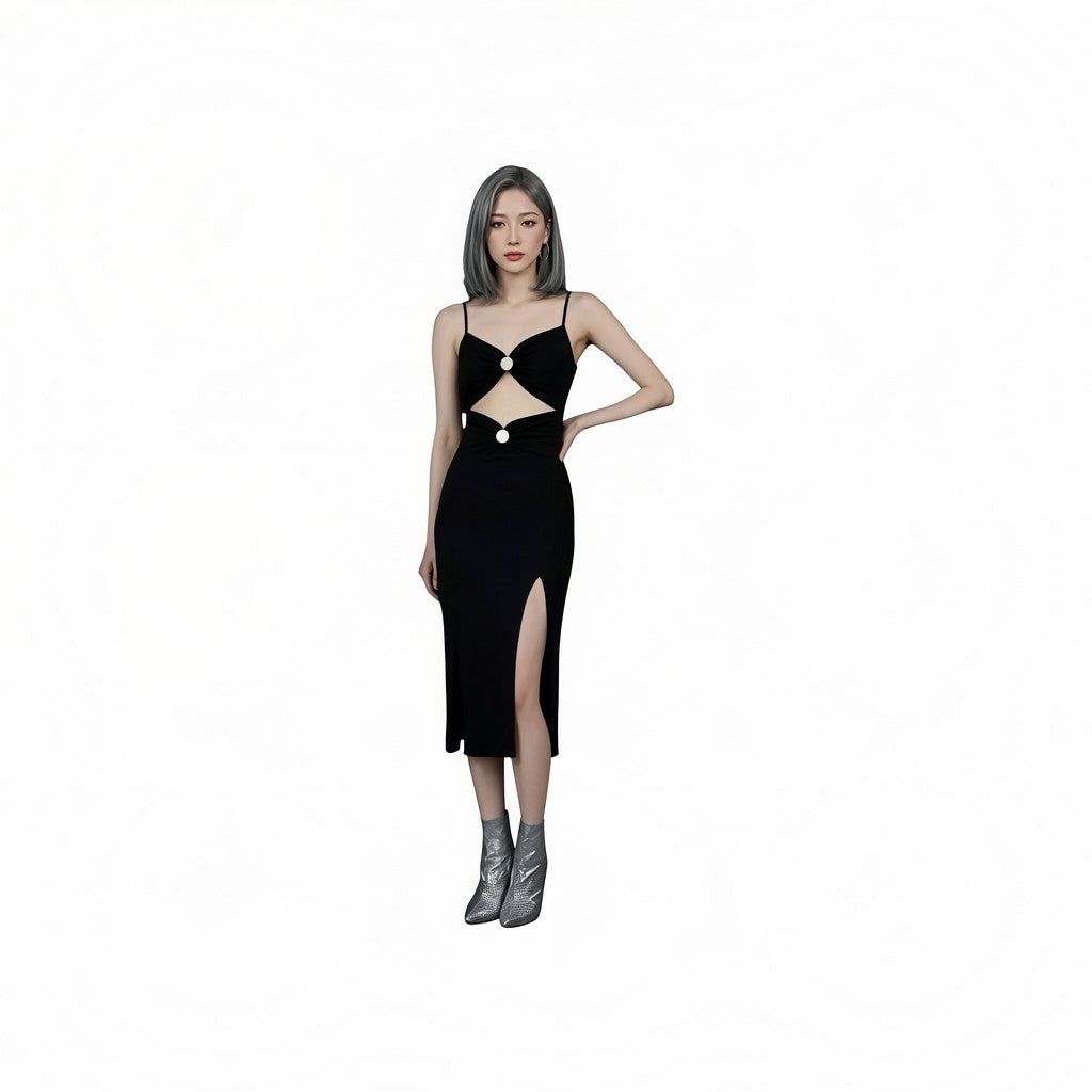 The rewear station Curvy bodycon sleeveless maxi dress