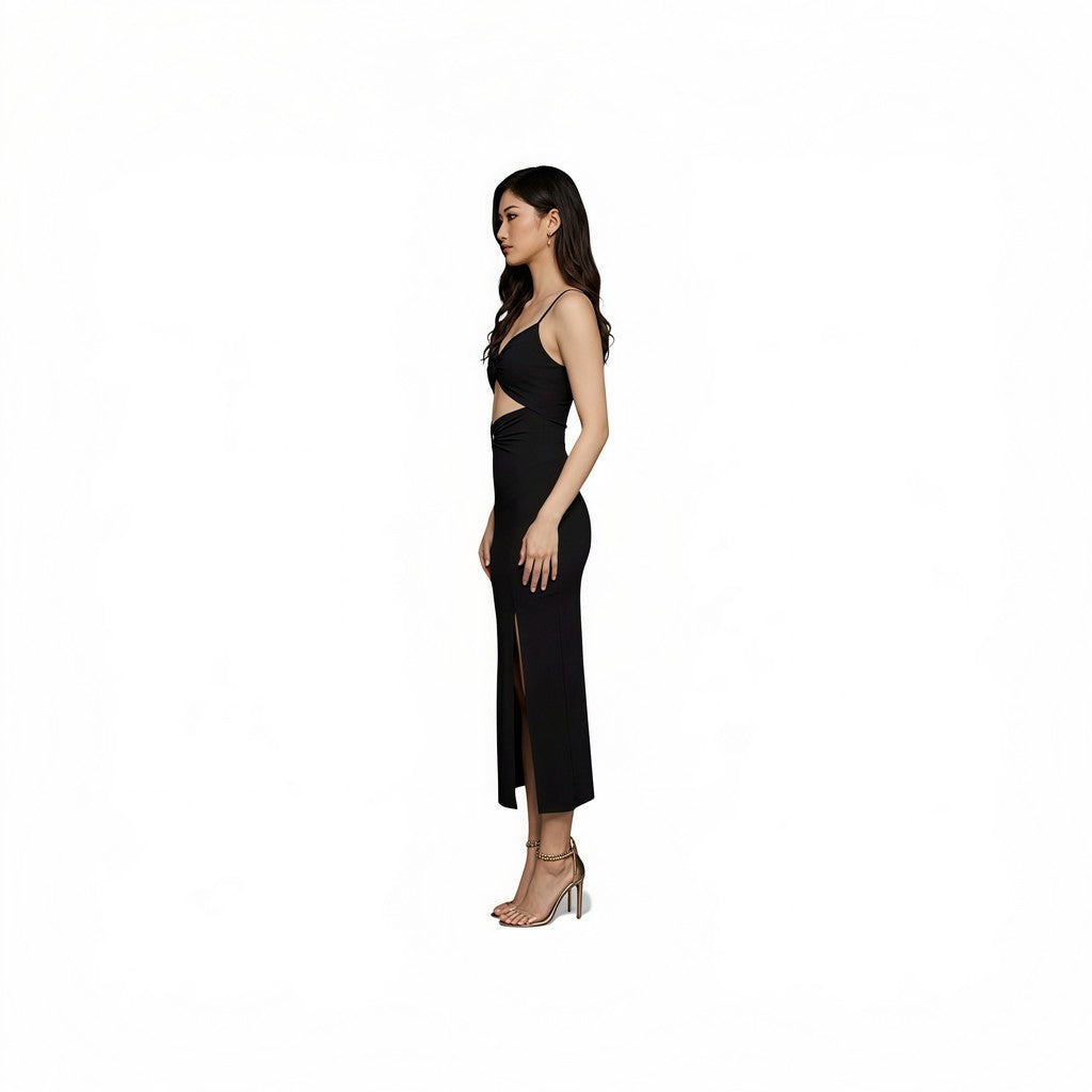The rewear station Curvy bodycon sleeveless maxi dress