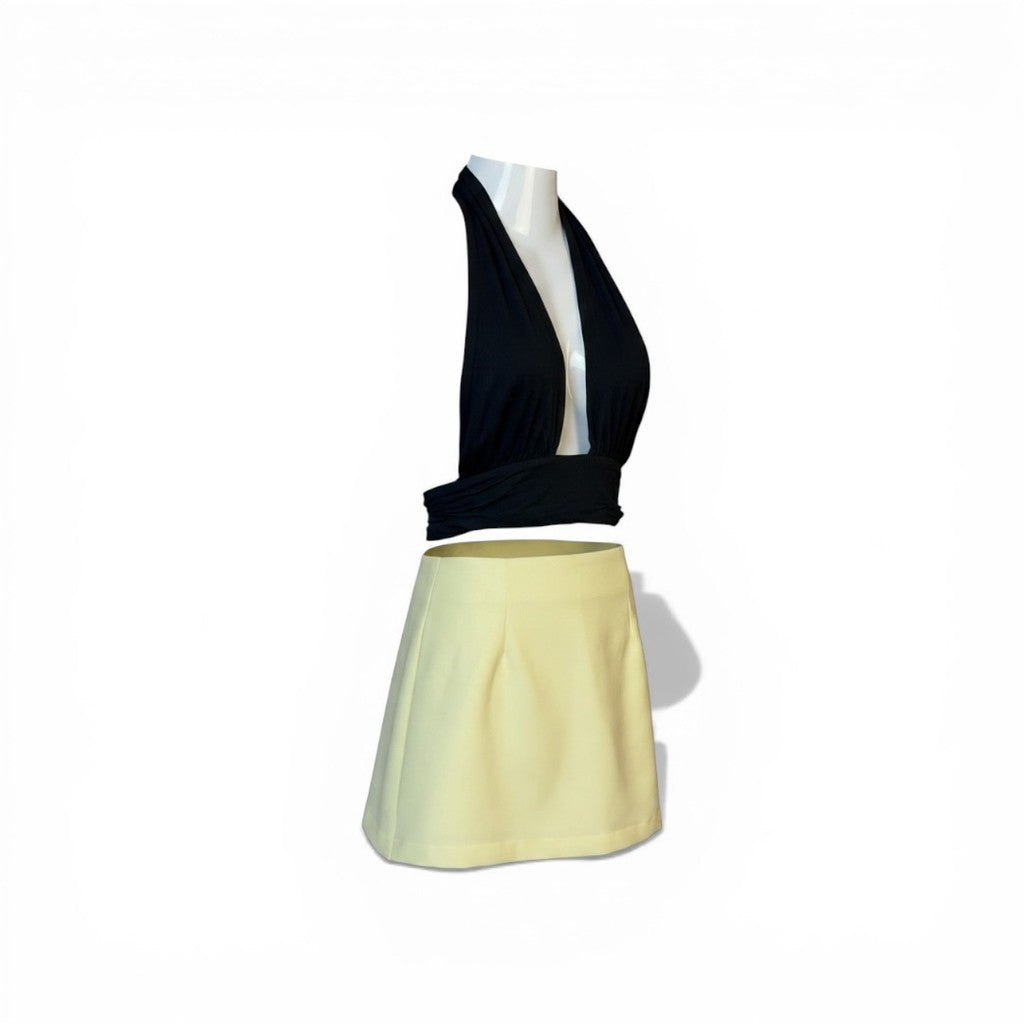 The rewear station One set outfit Low cut top with skirt